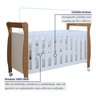 Berço Mini Cama 100% MDF com Colchão Slim - 2
