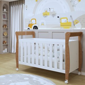 Berço Mini Cama 100% MDF com Colchão Slim