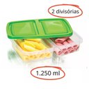 Ver imagem 2 de Pote Multiuso C/2 Divisorias Frios Queijo Presunto 1250ml - Panami