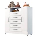 Ver imagem 4 de Comoda Infantil Isabele 5 Gav 2 Portas Branco