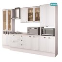 Ver imagem 3 de Armário de Cozinha Completa com Balcão Milla Line One Carraro Branco