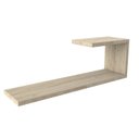 Ver imagem 2 de Kit 2 Prateleiras 60cm Madeira Maciça J Bege