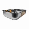 10 Cubas Pia Inox N2 56x34x14 Aço 430 Cozinha As Atacado Kit - 5