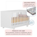 Ver imagem 6 de Quarto de Bebê Completo 100% MDF 1 Berço Minicama com Colchão Life 1 Cômoda Fly