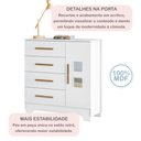 Ver imagem 5 de Quarto de Bebê Completo 100% MDF 1 Berço Minicama com Colchão Life 1 Cômoda Fly