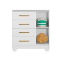 Ver mais imagens de Quarto de Bebê Completo 100% MDF 1 Berço Minicama com Colchão Life 1 Cômoda Fly
