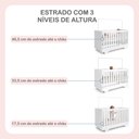 Ver mais imagens de Quarto de Bebê Completo 100% MDF 1 Berço Mini Cama com Colchão Life 1 Cômoda Soft Life Branco