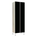 Ver imagem 1 de Paneleiro 70Cm Duplo 2 Portas Luci Legno Crema Com Preto Tx