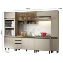 Ver imagem 5 de Cozinha Modulada Connect 7 Peças Duna/cristal - Móveis Henn