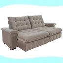 Ver imagem 6 de Sofá 3 Lugares Coliseu 2.00m Retrátil e Reclinável Super Pillow - Avelã
