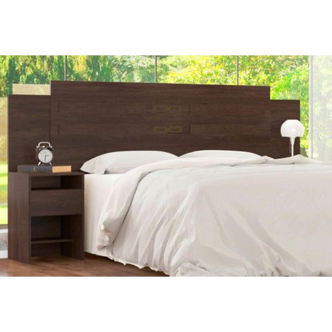 Cabeceira Cama Box Madeirado Casal Triunfo C/ 2 Gavetas Branco - Demóbile