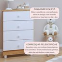 Ver imagem 6 de Quarto de Bebê Completo 100% MDF 1 Berço Mini Cama com Colchão Life 1 Cômoda Soft Life Branco