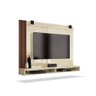 Painel Dijon TV 50 Polegadas Ripado 2 Nichos e Prateleira:OffWhite/Naturale - 2