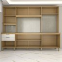 Ver imagem 5 de Cozinha Completa 8 Portas 2 Gavetas Beniz Ipê/cristalo - Panorama Móveis