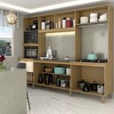 Ver imagem 2 de Cozinha Completa 8 Portas 2 Gavetas Beniz Ipê/cristalo - Panorama Móveis