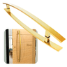 Puxador Portas Duplo Aço Inox Dourado Acetinado Lugui 80 Cm para Portas: Pivotantes/madeira/vidro Te - 2