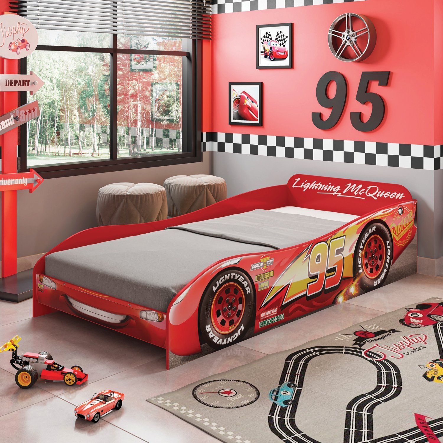 Jogo de cama infantil de carros