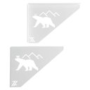 Ver imagem 1 de Par Mãos Francesas Urso Polar Branco Decorativa 20cm Ornamentada Zarg