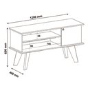 Ver imagem 2 de Rack para Tv até 50 Cedro/off White Frank Artely Cedro/off White