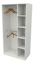 Ver imagem 3 de Armário Cabideiro Juliana M8 100% Mdf Closet Loja Colmeia Vetorial Móveis Branco