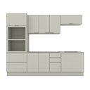 Ver imagem 1 de Cozinha Completa Fineze 10 Portas 4 Gavetas 100% MDF Areia Hp - Henn