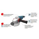 Ver imagem 5 de Esmerilhadeira 9 2800w Bosch Gws 28-230 (220v) 06018f20e0