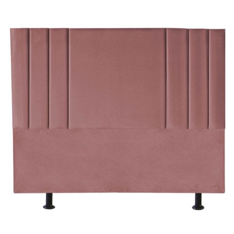 Cabeceira Cama Box King Estofada Grécia 160 Cm Suede:rosê