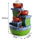 Ver imagem 2 de Fonte De Água Decorativa Resina Cascata 3 Quedas 5268 Bivolt
