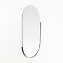 Ver imagem 3 de Espelho Oval Luz 2,5 Cm X 84 Cm X 45 Cm Preto