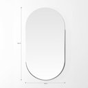 Ver imagem 2 de Espelho Oval Luz 2,5 Cm X 84 Cm X 45 Cm Preto