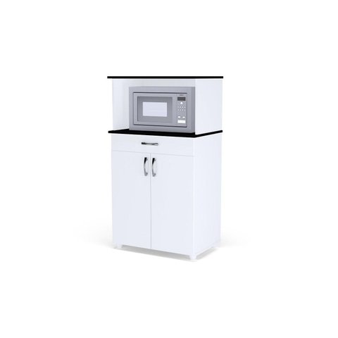 Balcão Multiuso para Forno e Microondas Carina Branco Ajl