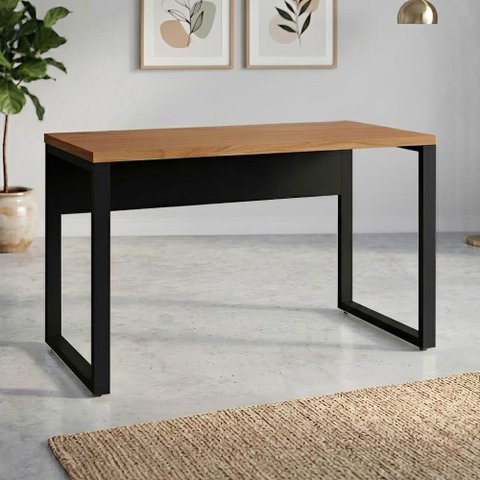 Mesa Escritório Escrivaninha Industrial 120cm x 60cm Pés Metal F5 Office