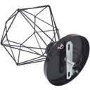 Ver imagem 5 de 10 Lustres Teto Plafon Industrial Aramado Diamante Retrô Luminária Sobrepor Vintage Preto