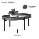 Ver imagem 3 de Kit Aparador para Sala e Mesa de Centro com Tampo Arredondado Mônica Nature