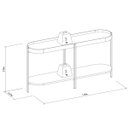 Ver imagem 4 de Kit Aparador para Sala e Mesa de Centro com Tampo Arredondado Mônica Nature