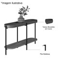 Ver imagem 2 de Kit Aparador para Sala e Mesa de Centro com Tampo Arredondado Mônica Nature