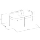Ver imagem 5 de Kit Aparador para Sala e Mesa de Centro com Tampo Arredondado Mônica Nature