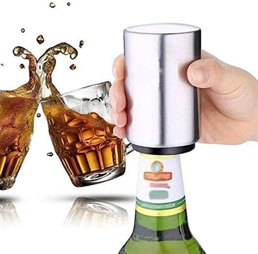 Abridor de Garrafa Automático Cerveja Imã Aço Inoxidável - 8