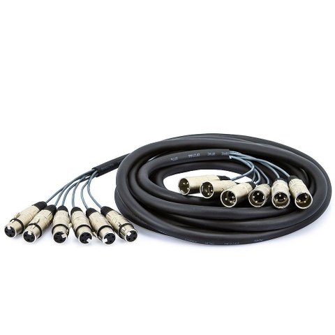 Multicabos Xlr 6 Vias Cirilo Cabos - 2 Metros