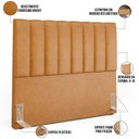 Ver imagem 3 de Cabeceira Cama Box Casal 140 cm Dália W01 Couríssimo Whisky - Lyam Decor