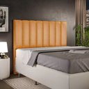 Ver imagem 1 de Cabeceira Cama Box Casal 140 cm Dália W01 Couríssimo Whisky - Lyam Decor