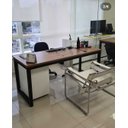 Ver imagem 2 de Mesa/Escrivaninha para Escritório/ Home Office Estilo/Modelo Industrial (L140 x P60 x A75)
