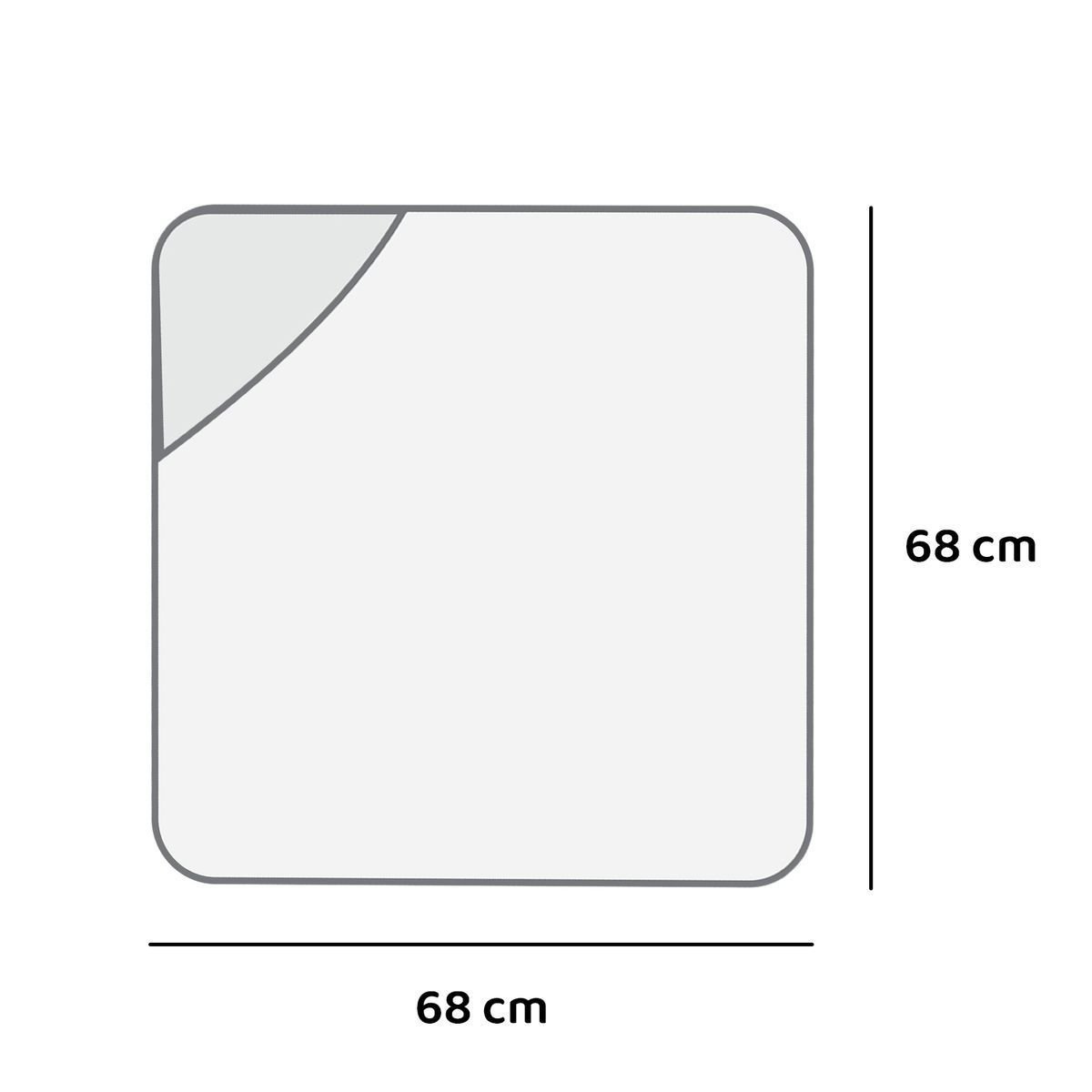 Toalha de Banho Bebe C/capuz Plush 68 Cm X 68 Cm Bord: Ursa Rosa - 3