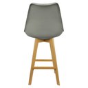 Ver imagem 5 de Kit 2 Banquetas Monty Leda Luisa Saarinen Alta Base Fixa
