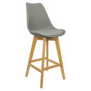 Ver imagem 2 de Kit 2 Banquetas Monty Leda Luisa Saarinen Alta Base Fixa