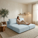 Ver imagem 3 de Sofá Cama 3 Lugares na Caixa 180 cm Versa Bouclê B05 - D'Rossi