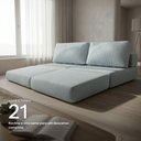 Ver imagem 5 de Sofá Cama 3 Lugares na Caixa 180 cm Versa Bouclê B05 - D'Rossi