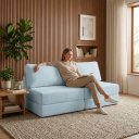 Ver imagem 2 de Sofá Cama 3 Lugares na Caixa 180 cm Versa Bouclê B05 - D'Rossi