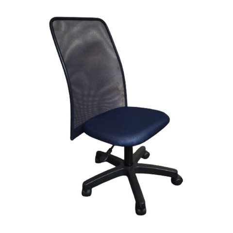 Cadeira Tela Mesh Soft sem Braço Azul Marinho Azul Marinho Popmov Soft Executiva