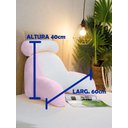Ver imagem 3 de Almofada de Descanso e Apoio de Lombar Travesseiro Multiuso Ergonômica para Leitura com Rolinho Dest